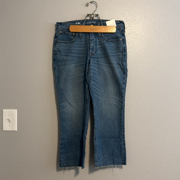 J.Crew Petite 9” Demi-boot crop jean in Clyde wash - Picture 4 of 7